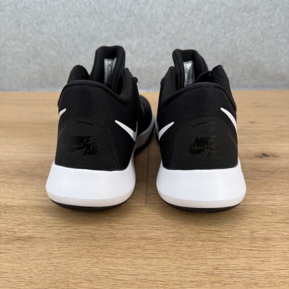 Nike Mens Air Precision II Basketball Shoe Size 10.5 Black White High Top AQ3521 - Picture 6 of 13